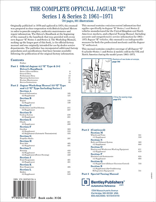 The Complete Official Jaguar "E" Back Cover