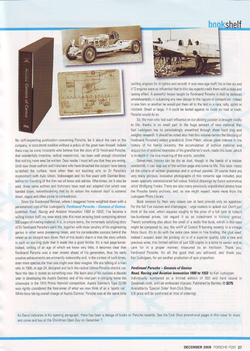 Porsche Post - December 2008 - review